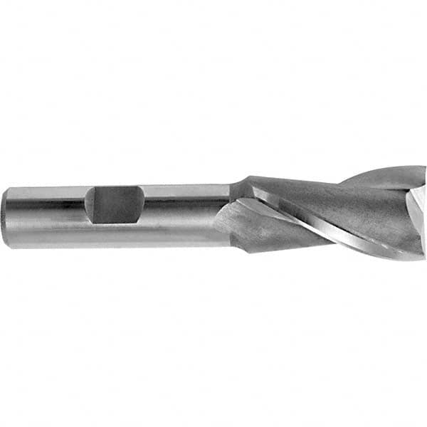 Square End Mill: 1/8'' Dia, 3/8'' LOC, 3/8'' Shank Dia, 2-5/16'' OAL, 2 Flutes, Cobalt MPN:10208