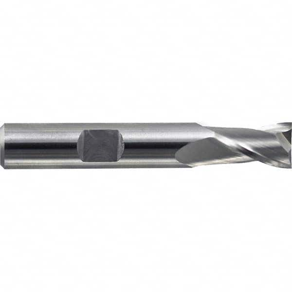 Square End Mill: 3/8'' Dia, 9/16'' LOC, 3/8'' Shank Dia, 2-5/16'' OAL, 2 Flutes, Cobalt MPN:10224