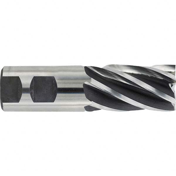 Square End Mill: 1-1/4'' Dia, 2'' LOC, 1-1/4'' Shank Dia, 4-1/2'' OAL, 6 Flutes, Cobalt MPN:11662