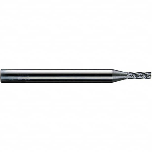 Square End Mill: 7/64'' Dia, 3/8'' LOC, 1/8'' Shank Dia, 1-1/2'' OAL, 4 Flutes, Solid Carbide MPN:14130