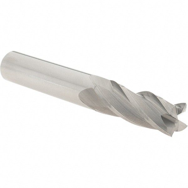 Square End Mill: 3/8'' Dia, 1'' LOC, 3/8'' Shank Dia, 2.5'' OAL, 4 Flutes MPN:14152