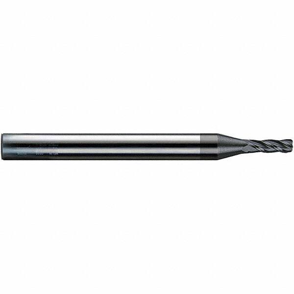 Square End Mill: 1/4'' Dia, 3/4'' LOC, 1/4'' Shank Dia, 2.5'' OAL, 4 Flutes MPN:H7374