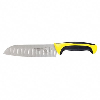 Santoku Knife Granton Edge 7 in Yellow MPN:M22707YL