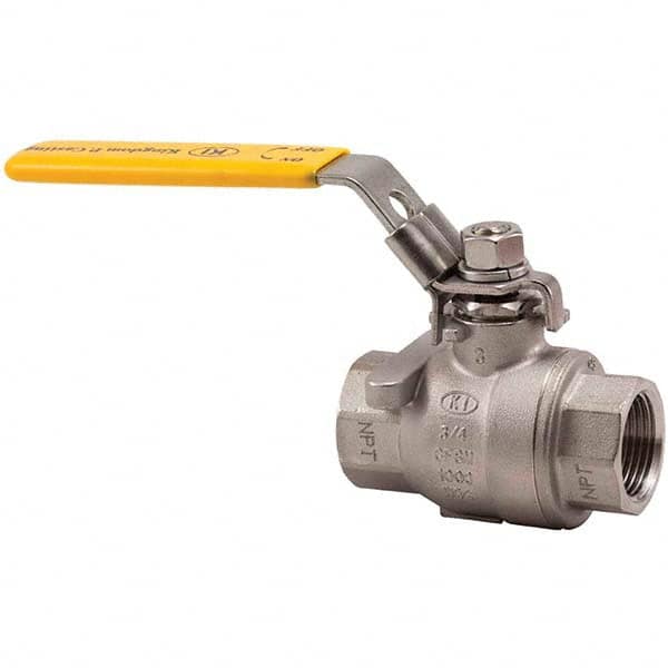 2-Way Manual Ball Valve: 1/4