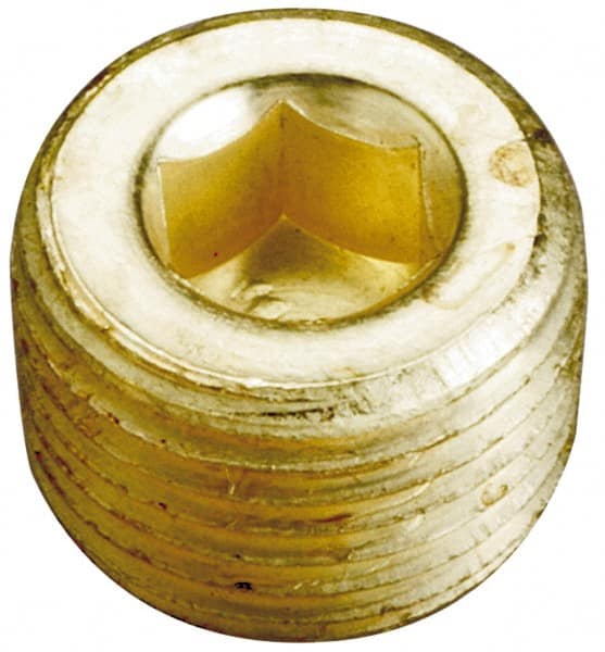 Brass Pipe Countersunk Plug: 3/8