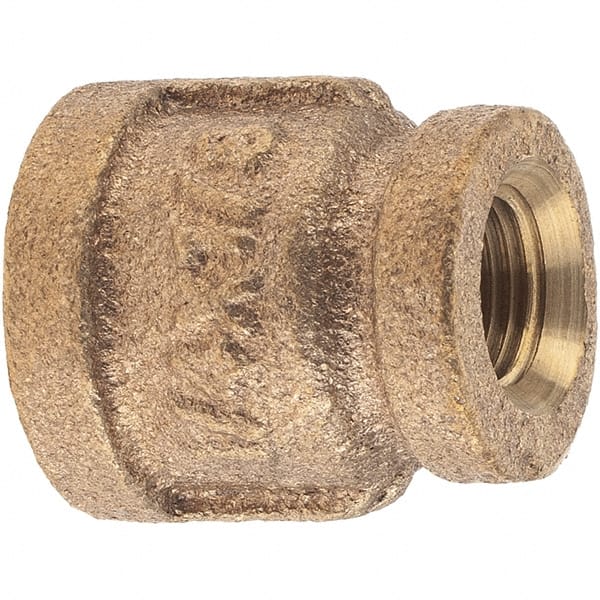 Brass Pipe Reducing Coupling: 1/4 x 1/8