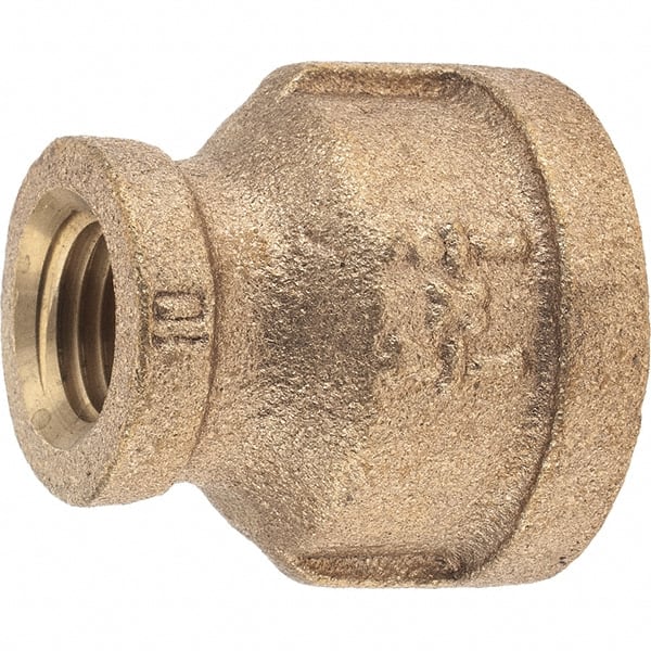 Brass Pipe Reducing Coupling: 1/2 x 1/4