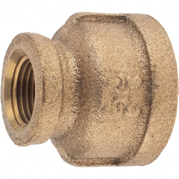 Brass Pipe Reducing Coupling: 3/4 x 3/8