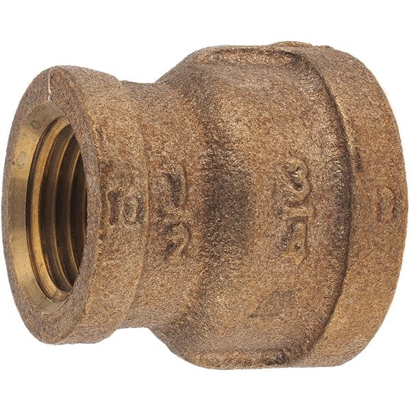 Brass Pipe Reducing Coupling: 3/4 x 1/2