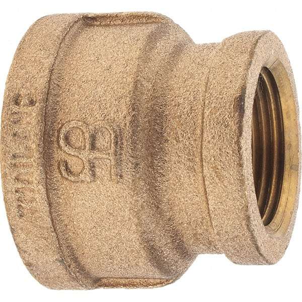 Brass Pipe Reducing Coupling: 1-1/4 x 1