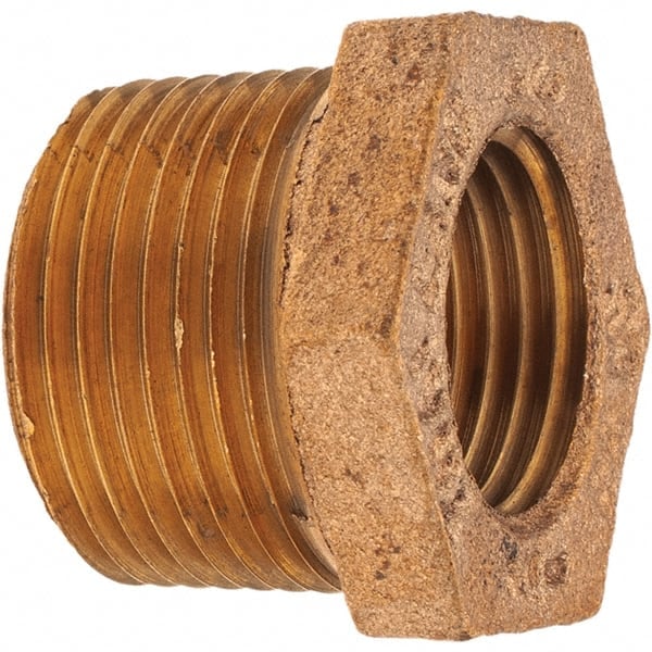 Brass Pipe Bushing: 3/4 x 1/2