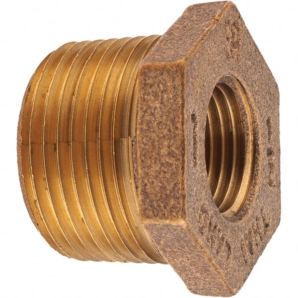 Brass Pipe Bushing: 1 x 1/2