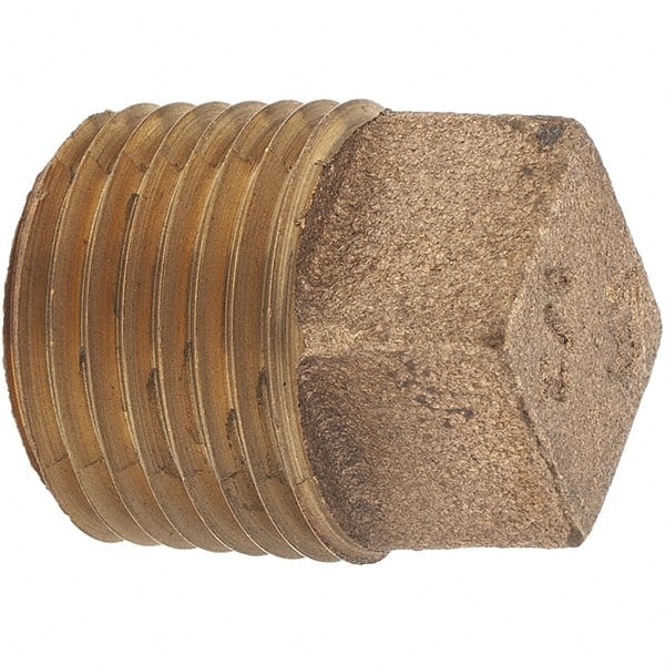 Brass Pipe Square Head Plug: 1/2