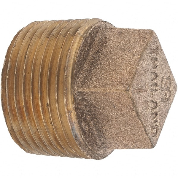 Brass Pipe Square Head Plug: 1