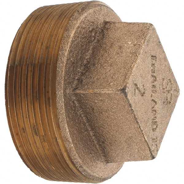 Brass Pipe Square Head Plug: 2