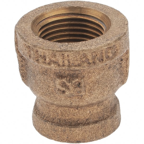 Brass Pipe Reducing Coupling: 3/8 x 1/4