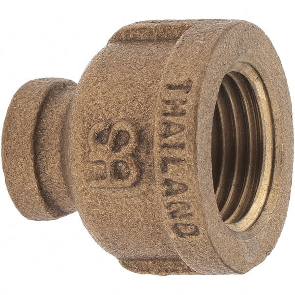 Brass Pipe Reducing Coupling: 1/2 x 1/8