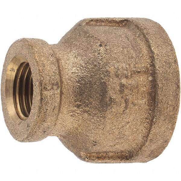 Brass Pipe Reducing Coupling: 1/2 x 1/4