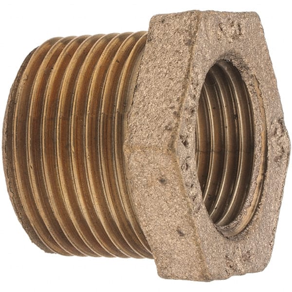 Brass Pipe Bushing: 3/4 x 1/2