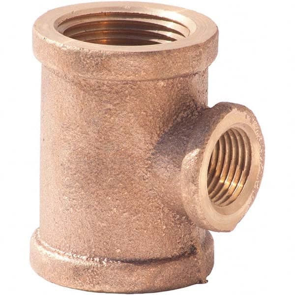 Brass Pipe Reducer: 1/2 x 1/2 x 3/4