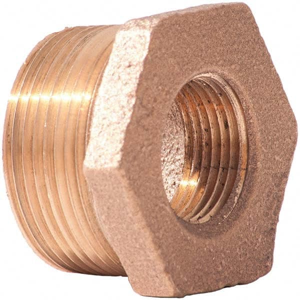 Brass Pipe Bushing: 1/4 x 1/8