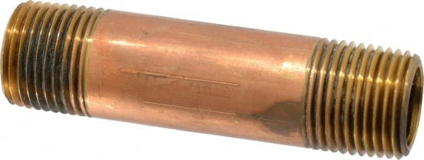 Brass Pipe Nipple: Threaded on Both Ends, 2-1/2