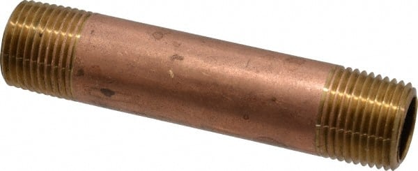 Brass Pipe Nipple: Threaded on Both Ends, 3