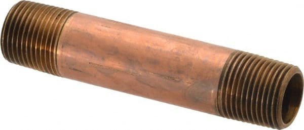 Brass Pipe Nipple: Threaded on Both Ends, 3