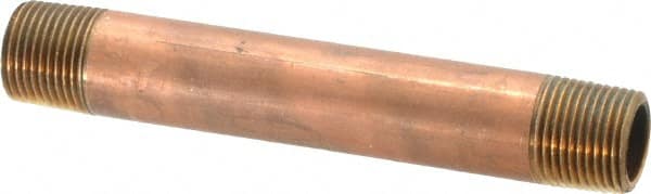 Brass Pipe Nipple: Threaded on Both Ends, 4