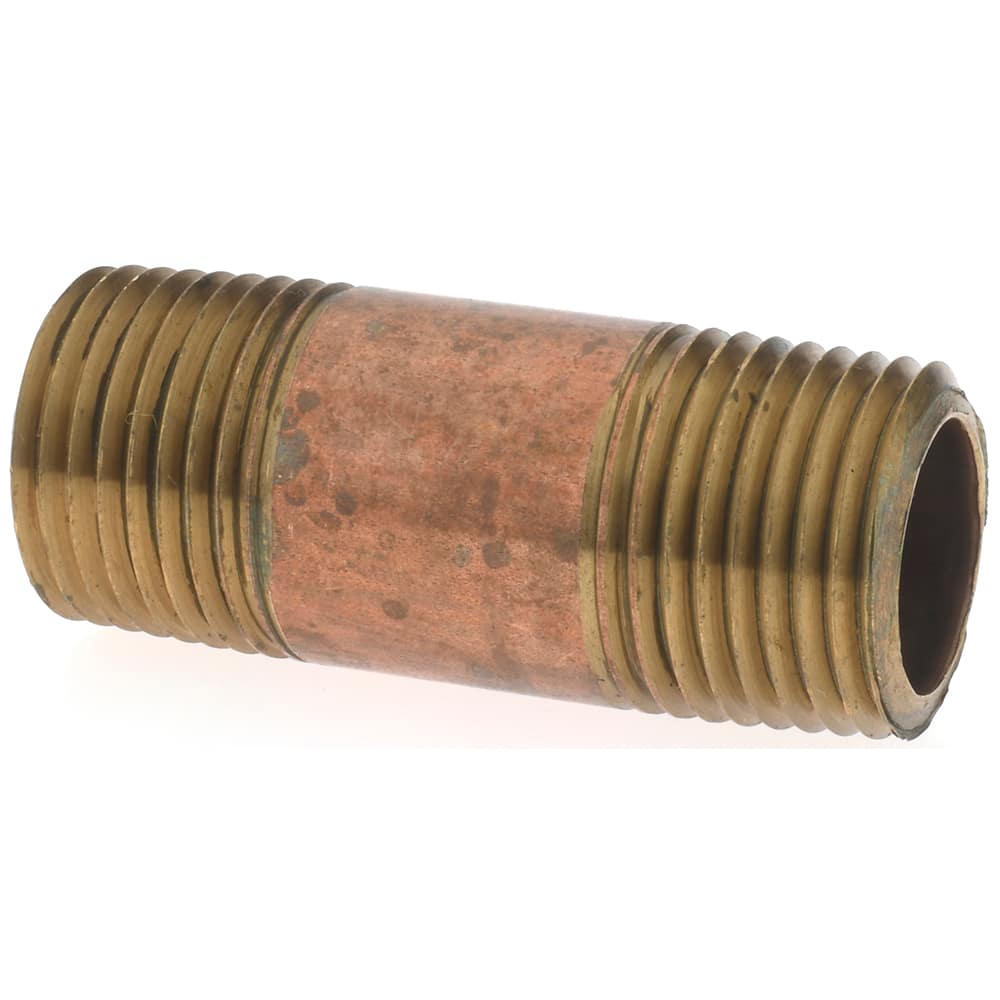 Brass Pipe Nipple: Threaded on Both Ends, 2