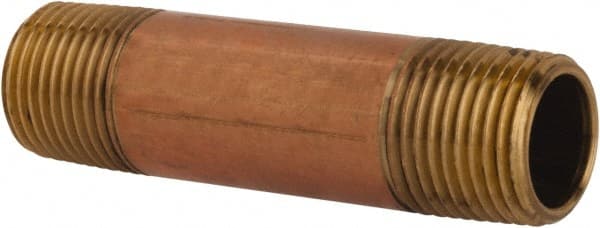 Brass Pipe Nipple: Threaded on Both Ends, 3