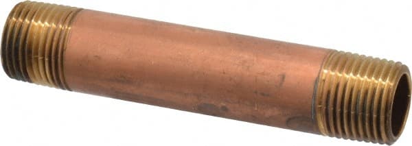 Brass Pipe Nipple: Threaded on Both Ends, 4