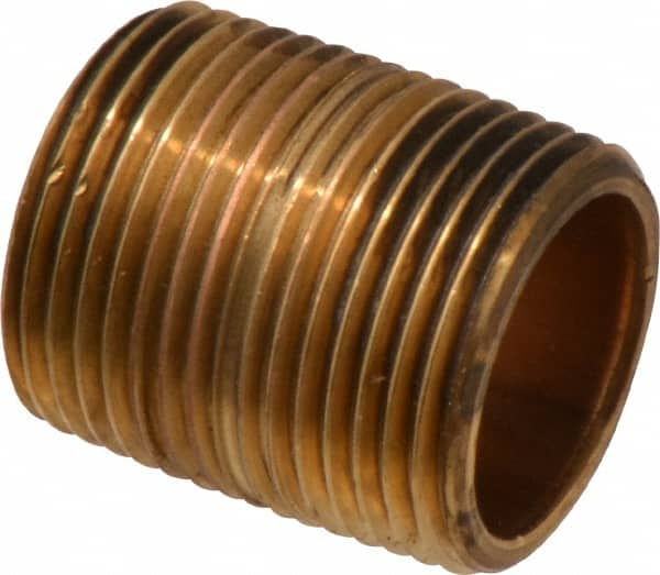 Brass Pipe Nipple: Threaded on Both Ends, 1-1/2