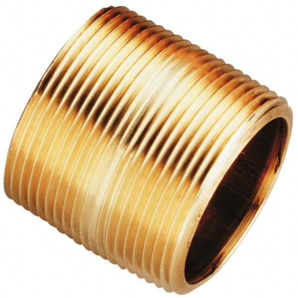 Brass Pipe Nipple: Threaded on Both Ends, 10