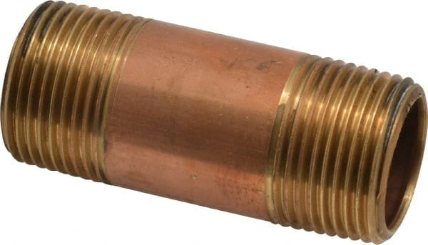 Brass Pipe Nipple: Threaded on Both Ends, 3