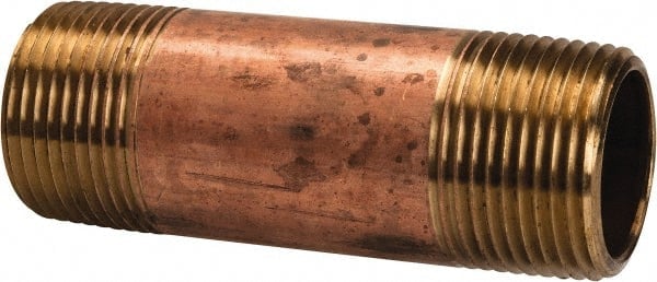 Brass Pipe Nipple: Threaded on Both Ends, 3-1/2