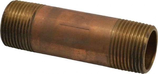 Brass Pipe Nipple: Threaded on Both Ends, 4