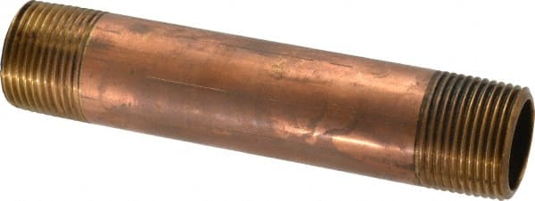 Brass Pipe Nipple: Threaded on Both Ends, 6