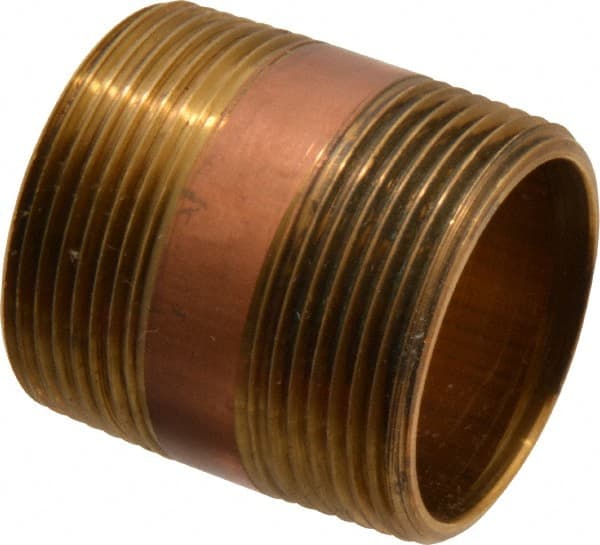 Brass Pipe Nipple: Threaded on Both Ends, 2