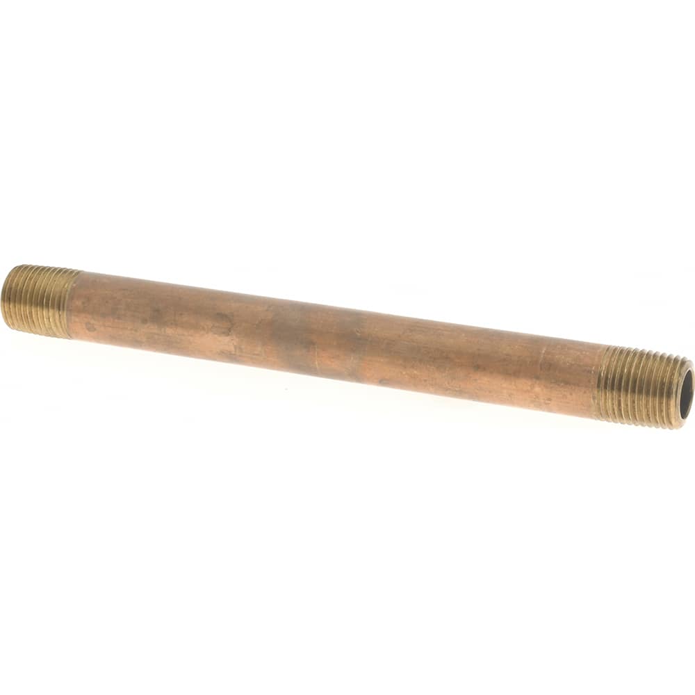 Brass Pipe Nipple: Threaded on Both Ends, 4