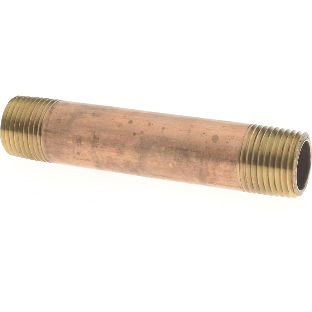 Brass Pipe Nipple: Threaded on Both Ends, 4