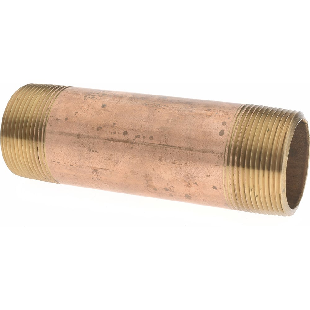 Brass Pipe Nipple: Threaded on Both Ends, 5-1/2