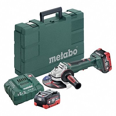 Angle Grinder Kit Metabo 18V 6 Wheel MPN:WPB18 LTX 150 BL 2x 6.2Ah LiHD kit