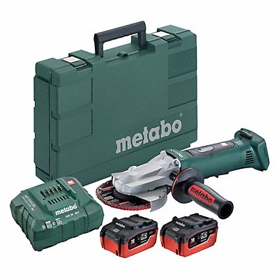 Angle Grinder Kit Metabo 18V 5 Wheel MPN:WPF18 LTX 125 BL 2x 6.2Ah LiHD kit