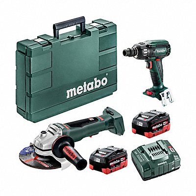 Angle Grinder 18V 6 + Impact Wrench Kit MPN:WPB18LTX150BL2X6.2AHLIHD+SSW18LTX400BL