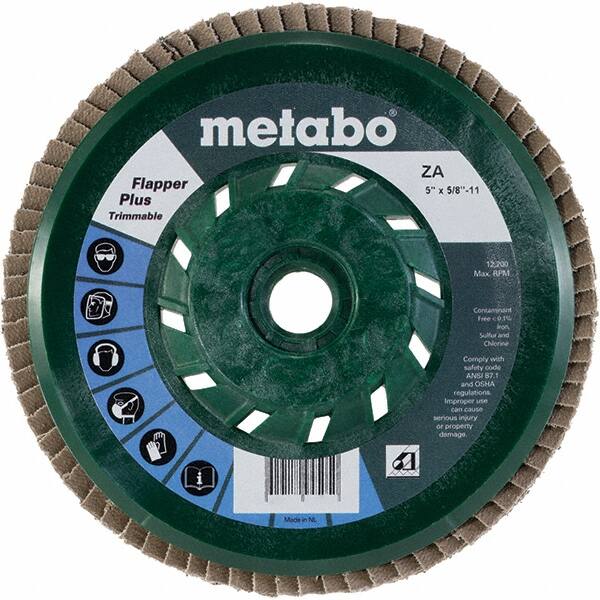 Flap Disc: 5/8-11 Hole, 60 Grit, Zirconia Alumina, Type 29 MPN:629450000