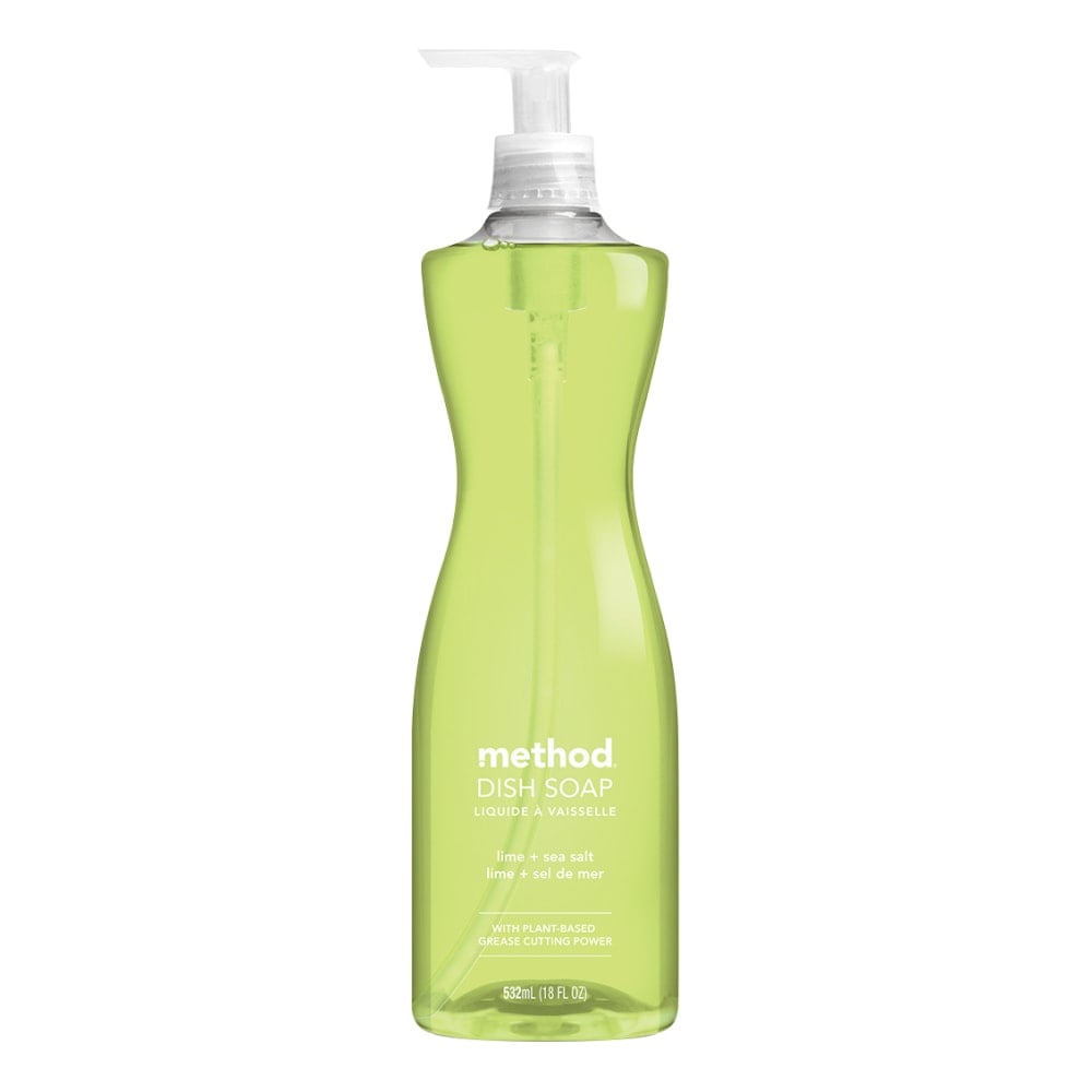 Method Dishwashing Soap Pump Bottle, Lime & Sea Salt Scent, 18 Oz Bottle (Min Order Qty 11) MPN:01240