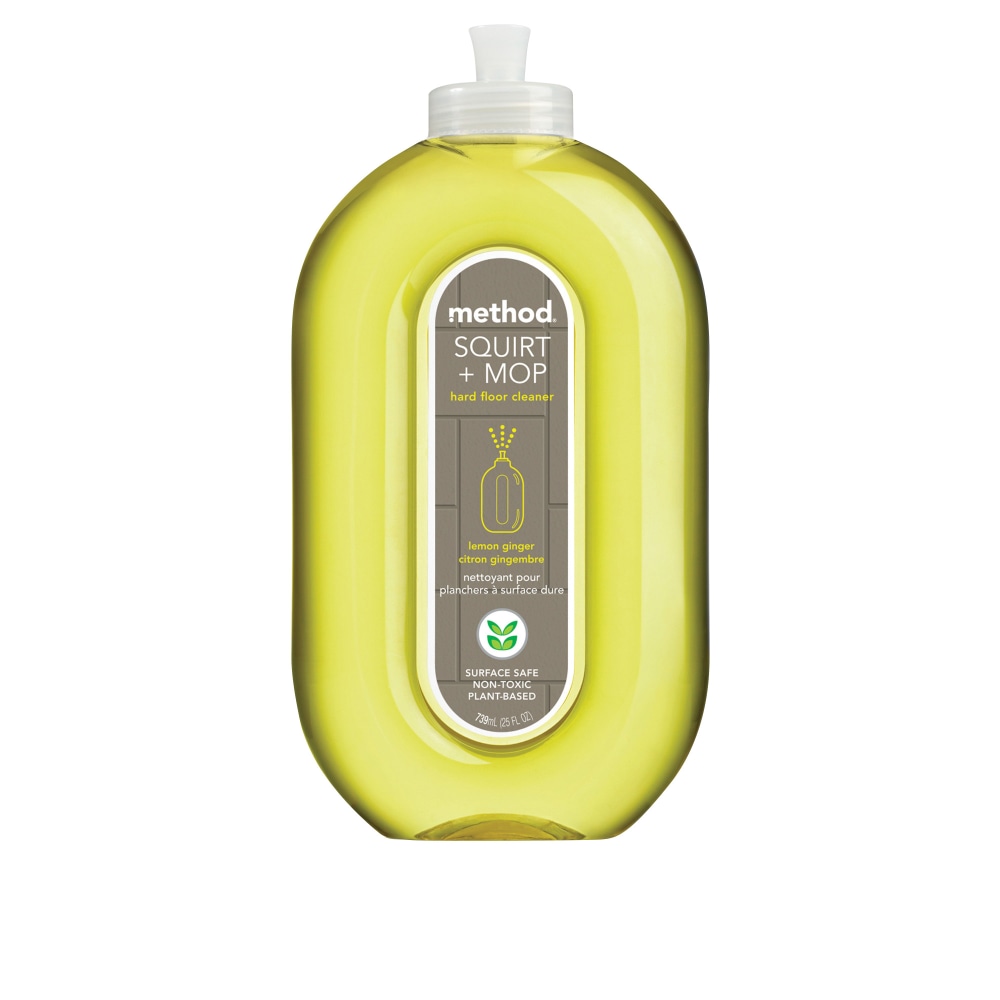 Method Squirt And Mop All Floor Cleaner, Lemon Ginger Scent, 25 Oz Bottle (Min Order Qty 6) MPN:00563