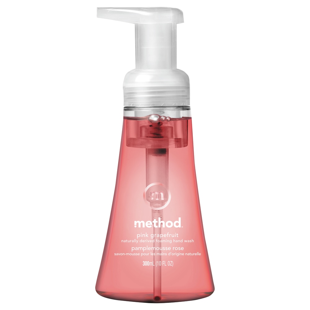 Method Foam Hand Wash Soap, Pink Grapefruit Scent, 10 Oz Bottle (Min Order Qty 11) MPN:01361