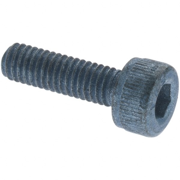 Socket Cap Screw: M3 x 0.5, 10 mm Length Under Head, Socket Cap Head, Hex Socket Drive, Alloy Steel, Metric Blue Finish MPN:UST176210